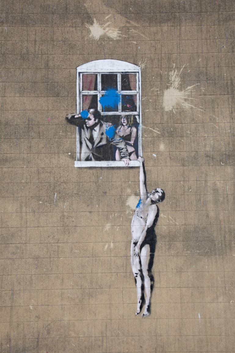 Auf den Spuren Banksys in Bristol.
